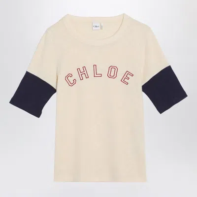 CHLOÉ CHLOÉ AND T-SHIRT WITH LOGO