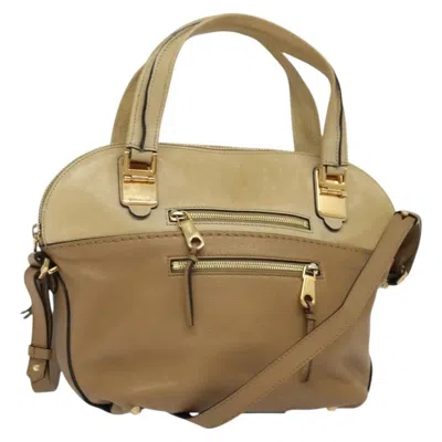 Pre-owned Chloé Chloe Angie Tote Leather Brown Leather Tote Bag Bag ()