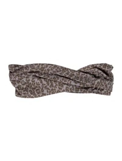 Pre-owned Chloé Animal Print Bow Accents Top In Multi