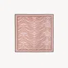 Shop Chloé Animal-print Scarf In Silk Pink Size Onesize 100% Silk