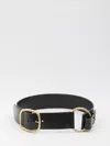 Chloé Anita Low Hip Belt With Engraved Buckle In Black
