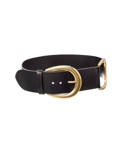 Chloé Anita Leather Belt In Black