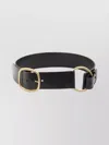 Chloé Anita Low Hip Belt With Engraved Buckle In Black