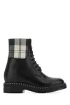 Chloé Leather Boots With Fabric Inserts And A Rounded Toe In 1