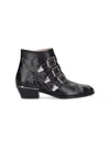 Chloé Chloe Susanna 40 Studded Leather Ankle Boots In Black