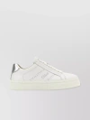 CHLOÉ ANKLE PADDED LEATHER SNEAKERS WITH METALLIC HEEL