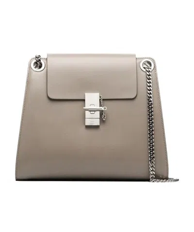 Chloé Annie Medium Shoulder Bag In Nude