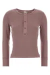 Chloé Knit Pullover Long Sleeves Crew Neck Ribbed In Pink