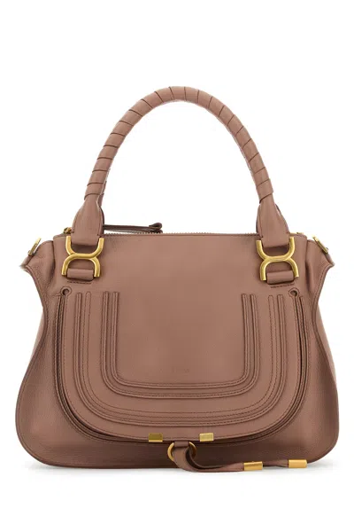 Chloé Chloe Antiqued Pink Leather Medium Marcie Handbag