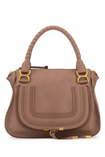 Chloé Antiqued Pink Leather Medium Marcie Handbag