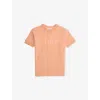 Chloé Kids Logo Cotton Sweatshirt Dress In Orange