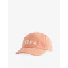 Chloé Kids Logo Embroidered Baseball Cap In Brown