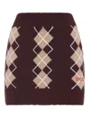 Chloé Argyle Mini Skirt In Red