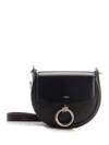 Chloé Two-tone Raffia And Leather Small Kerala 25 Bucket Bag In Black