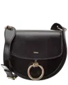 Chloé Chloe Woman Black Leather Small Arlene Crossbody Bag