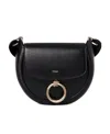Chloé Chloe Black Leather Small Arlene Crossbody Bag In Black