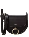 Chloé Two-tone Raffia And Leather Small Kerala 25 Bucket Bag In Black