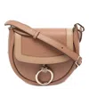 Chloé Chloe Arlene Small Ring Half-moon Crossbody Bag In Pink