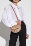 Chloé Chloe Arlene Small Ring Half-moon Crossbody Bag In Brown