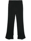 Chloé Asymmetric Trousers In Schwarz