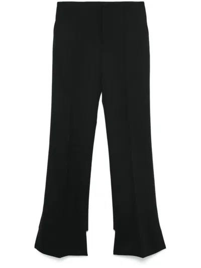 Chloé Asymmetric Trousers In Schwarz