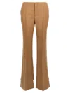 Chloé High-waisted Tailored Trousers With Flared Legs