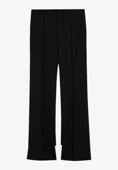 CHLOÉ ASYMMETRICAL WOOL PANTS
