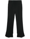 Chloé Asymmetric Trousers In Schwarz