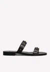 Chloé Woman Sandals Black Size 7.5 Leather In Black
