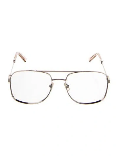 Pre-owned Chloé Aviator Eyeglasses In Gold