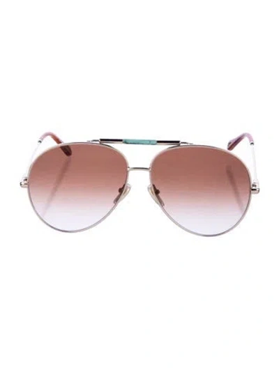 Pre-owned Chloé Aviator Gradient Sunglasses