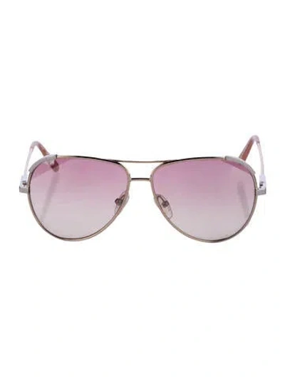 Pre-owned Chloé Aviator Gradient Sunglasses In Multi