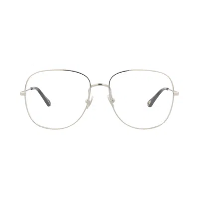 Pre-owned Chloé Aviator Metal Optical Frames 'silver/transparent' | Women's Size Onesize