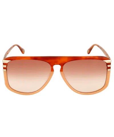 Chloé Aviator Sunglasses In Orange
