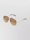 Chloé Aviator Teardrop Gradient Sunglasses In Gold
