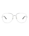 Chloé Aviator-frame Metal Optical Frames In Metallic