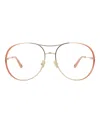 Chloé Aviator-frame Metal Optical Frames In Multi