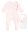 Chloé Kids Baby Cotton Onesie And Bib Set In Multi