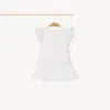 Chloé Ensemble Robe Et Bloomer Femme Blanc Taille 9-12 100% Coton In White