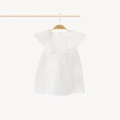 Chloé Baby Dress & Hat Set White Size 3 100% Cotton
