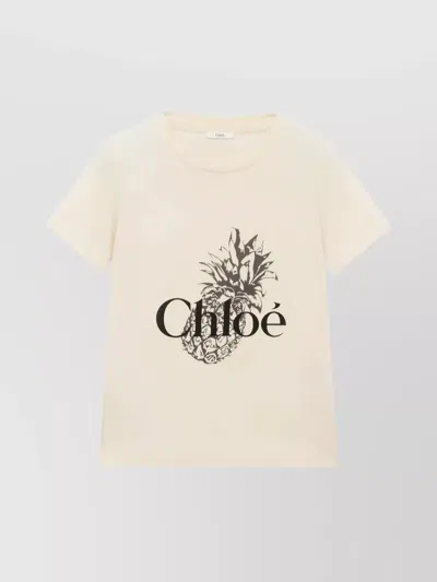 CHLOÉ BABY FIT LOGO T-SHIRT