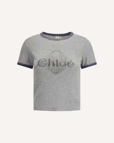CHLOÉ BABY FIT LOGO T-SHIRT