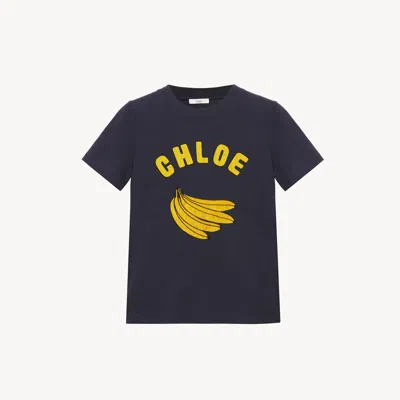 Chloé Baby Fit Logo T-shirt In Cotton Jersey In Black