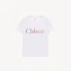 Chloé Baby Fit Logo T-shirt In Cotton Jersey In White