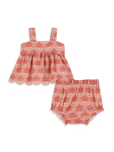 Chloé Baby Girl's 2-piece Printed Blouse & Bloomers Set In Multi