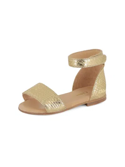 Chloé Baby Girl's & Little Girl's Metallic Leather Sandals In Gold