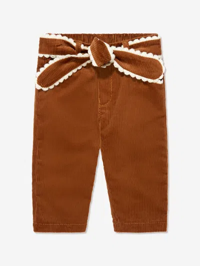 CHLOÉ BABY GIRLS CORDUROY TROUSERS