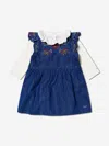CHLOÉ BABY GIRLS DRESS GIFT SET ( 3 PIECE) 3 MTHS BLUE