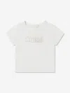 CHLOÉ BABY GIRLS EMBROIDERED LOGO T-SHIRT
