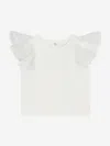 CHLOÉ BABY GIRLS EMBROIDERED RUFFLE T-SHIRT
